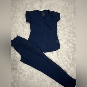Barco one wellness navy blue scrubs